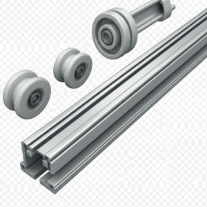 Guidage à galets, porte coulissante